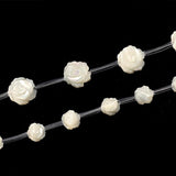 6mm Rose Shell Mother Of Pearl Spacer Beads for Jewelry Making