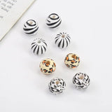20Pcs Natural Leopard Print Wooden Beads Crafts Jewelry Bracelet Accessories