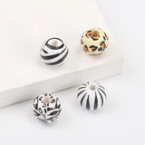20Pcs Natural Leopard Print Wooden Beads Crafts Jewelry Bracelet Accessories