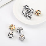 20Pcs Natural Leopard Print Wooden Beads Crafts Jewelry Bracelet Accessories