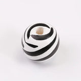 20Pcs Natural Leopard Print Wooden Beads Crafts Jewelry Bracelet Accessories