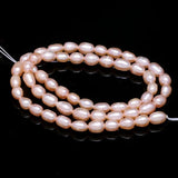 AA Rice Shape Pearl Natural Freshwater Pearl Beads Mixed 4-5mm