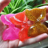 Mixed Resin Bow for DIY Brooch Accessory 53x40MM