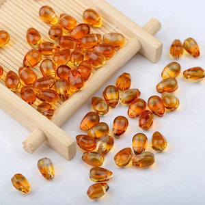 100pcs Water Droplets Lampwork Beads Gradient Glass Beads for Jewelry Making