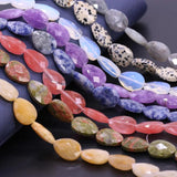 Natural Stone Beads Rose Quartzs Agates Faceted Loose Bead 13x18mm