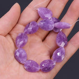 Natural Stone Beads Rose Quartzs Agates Faceted Loose Bead 13x18mm