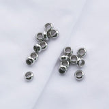 30pcs 7mm Stainless Steel Spacer Beads DIY Jewelry Craft Making Accessories
