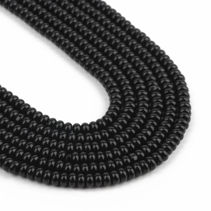5x2mm Natural Agate Rondelle Stone Beads Abacus Spacer Loose Beads