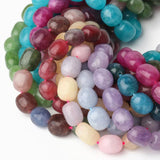 9x11mm Oval Amethyst Apatite Tourmaline Stone Bead