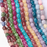 9x11mm Oval Amethyst Apatite Tourmaline Stone Bead