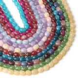 9x11mm Oval Amethyst Apatite Tourmaline Stone Bead