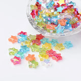 100Pcs 10MM Gradient Acrylic Star Beads for DIY Bracelet Jewelry