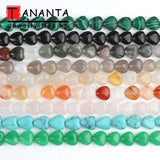 10mm Heart Rose Quartz Agate Jade Beads Natural Stone for Jewelry Making