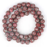 Multicolor Pyrite 8mm Round Stone Beads for Jewelry Making 15in