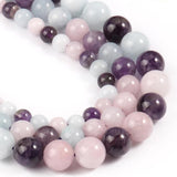 Natural Stones Round Stone Beads for DIY Jewelry Making 15''