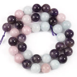 Natural Stones Round Stone Beads for DIY Jewelry Making 15''
