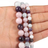 Natural Stones Round Stone Beads for DIY Jewelry Making 15''