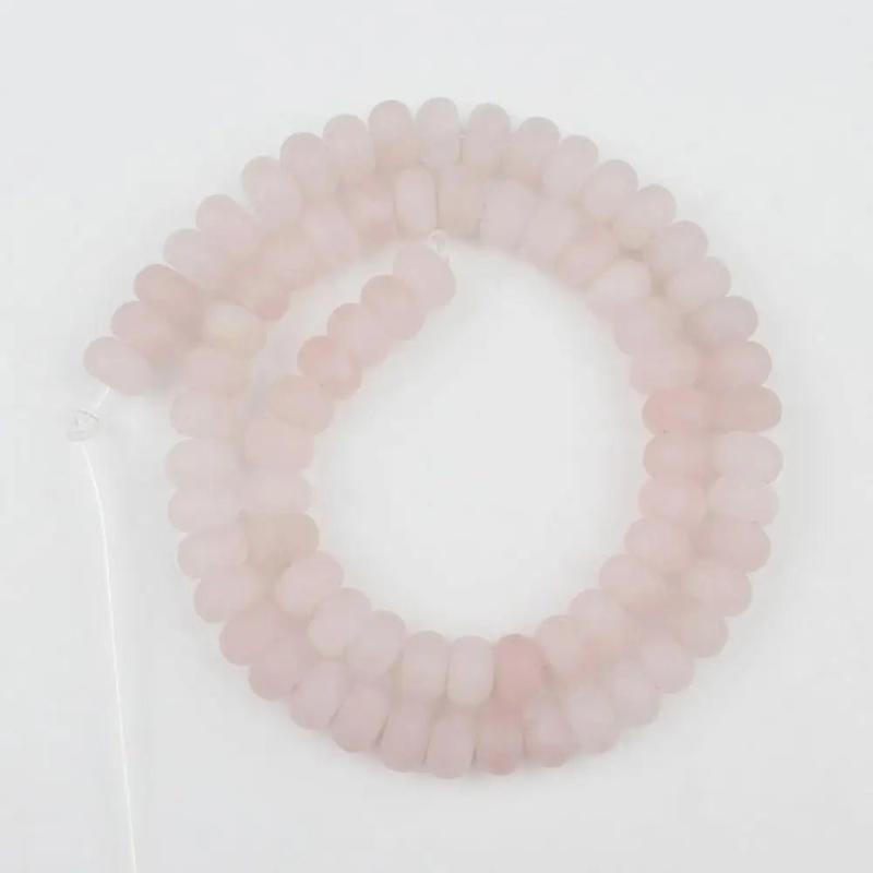 Matte Amethysts Agates Amazonite Rondelle Loose Beads Bracelet Necklace