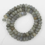 Matte Amethysts Agates Amazonite Rondelle Loose Beads Bracelet Necklace
