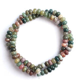 Natural Agates Stone Beads Rondelle Spacer Beads 15 inch