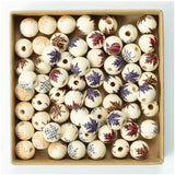 16mm 20Pcs DIY Maple Leaf Wooden Beads Crafts Kid Toy Jewelry Bracelet