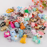 10 Pcs Silicone Beads Animal Mix DIY Pacifier Chain Jewelry Making