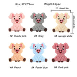 10 Pcs Silicone Beads Animal Mix DIY Pacifier Chain Jewelry Making