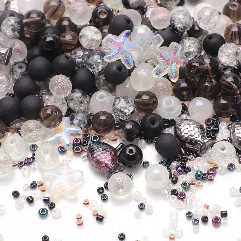 40g Mixed Seed Beads Glass Round Beads for DIY Jewelry Making