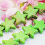 Green Star Turkey Stone Howlite Chalcedony Loose Beads DIY 15inch Women 20mm