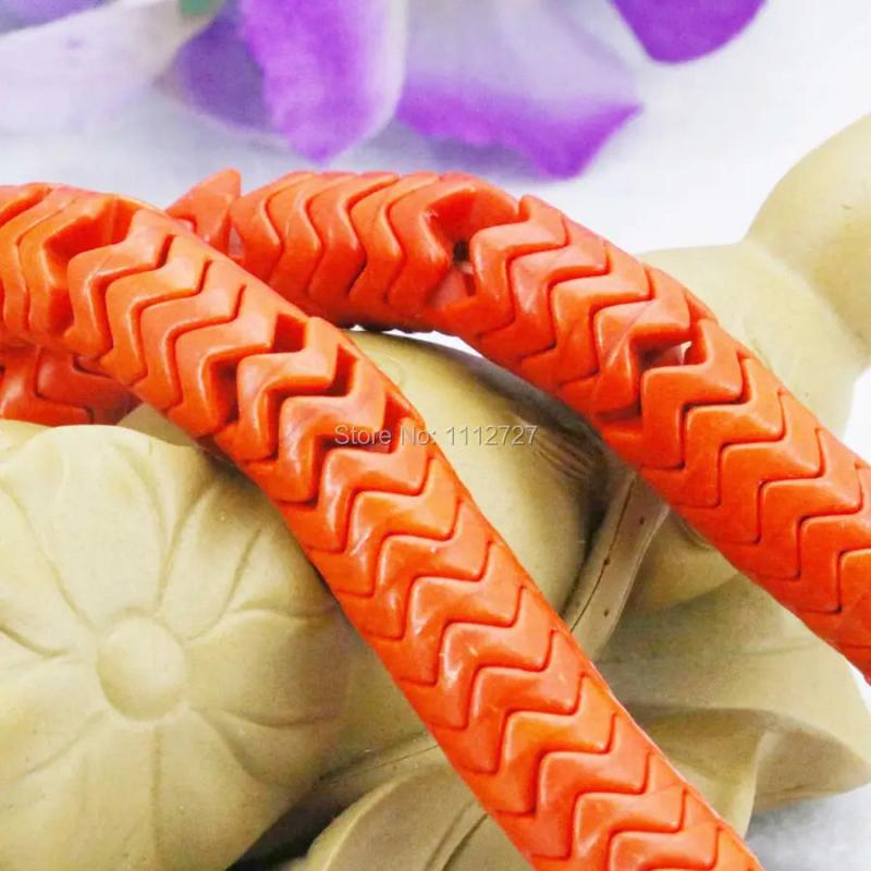 8mm Red Wave Turkey Howlite Chalcedony Beads 15inch