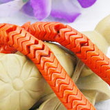 8mm Red Wave Turkey Howlite Chalcedony Beads 15inch