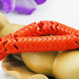 8mm Red Wave Turkey Howlite Chalcedony Beads 15inch
