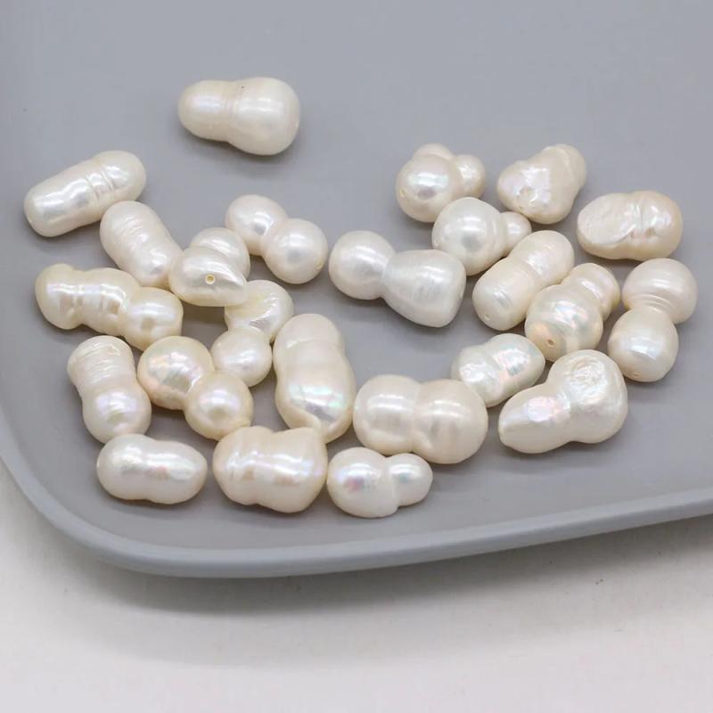 10pcs Natural Peanut Freshwater Pearl Loose Beads DIY Jewelry Making