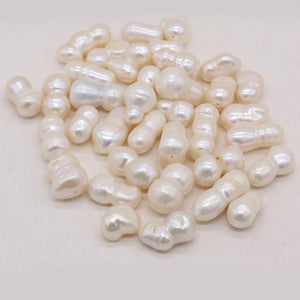 10pcs Natural Peanut Freshwater Pearl Loose Beads DIY Jewelry Making