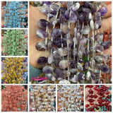 Multicolor Stone Glass Spacer Loose Beads 10x14mm Faceted DIY Jewelry Making
