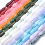 10x30mm Smoky Quartz Angelite Agate Jade Loose Beads for Jewelry Making