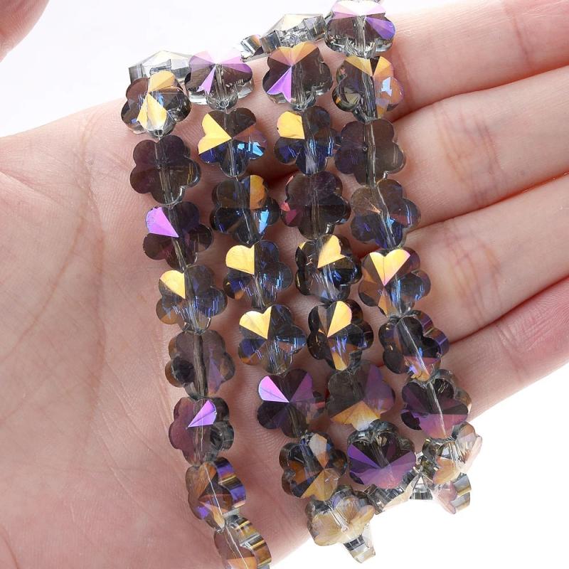 10mm Plum Shape Crystal Beads for Jewelry Making DIY