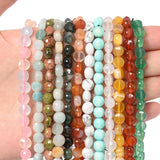 4x6mm Crystal Agate Aventurine Jasper Stone Beads Round Spacer Loose Beads