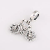 Crystal Dangle Bicycle Charm Bracelet for Women