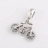 Crystal Dangle Bicycle Charm Bracelet for Women