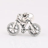 Crystal Dangle Bicycle Charm Bracelet for Women