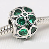 Green Clover Charm Bracelet Bangle DIY Jewelry