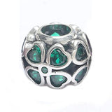 Green Clover Charm Bracelet Bangle DIY Jewelry