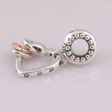 Heart Pendant Dangle Charm for Bracelet Bangle