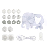 Cartoon Elephant Silicone Teething Beads DIY Accessory Set