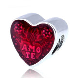 Bead Bracelet Latin Love Heart Hope Chick Charms Lady Bangle DIY Jewelry