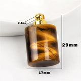 Natural Stone Pendant for Perfume Bottle, Jewelry Making