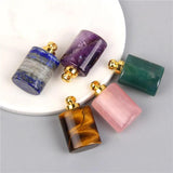 Natural Stone Pendant for Perfume Bottle, Jewelry Making