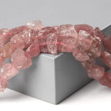 Strawberry Crystal Quartz Stone Bead Freeform Healing Stone