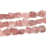 Strawberry Crystal Quartz Stone Bead Freeform Healing Stone